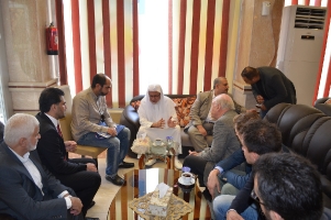 لقاء رئيس ديوان الوقف الشيعي سماحة السيد صالح الحيدري